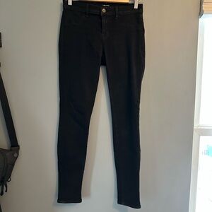 J Brand black super skinny high rise jeans